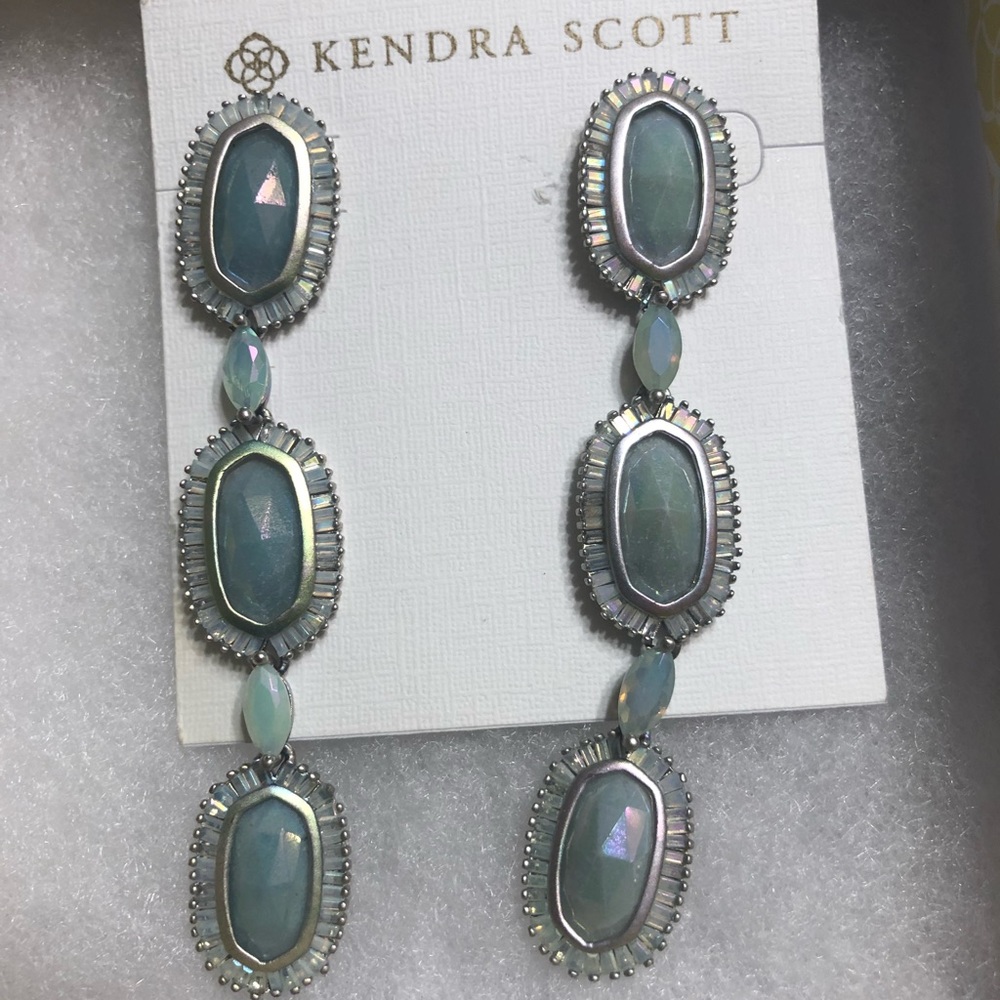 💎 Kendra Scott amazonite luxe earrings💎 HTF